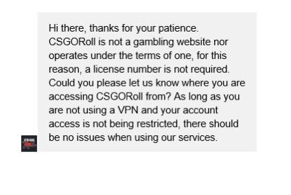 CSGORoll sister site, HypeDrop, receiving complaints regarding no communication and a 10 hour pending cashout